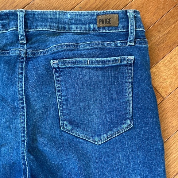 NWOT PAIGE VERDUGO ANKLE PETITE SZ32 W/RAW/CHEWED HEM SLIM LEG JEAN - Picture 15 of 16
